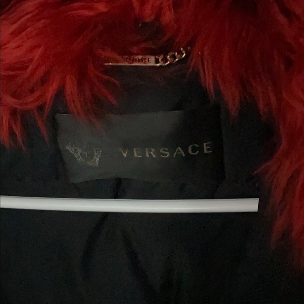 Versace Alpaca Fur Collar Puff Jacket RUNWAY 40/6 - Picture 5 of 10